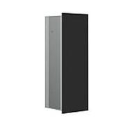 Module collecteur de déchets encastrable Emco asis 2.0 975328501 170 x 497 mm, façade en verre, noir mat