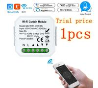 Module commutateur de rideau intelligent WiFi, 1 pièce, pour volet roulant, moteur Tauy, télécommande sans fil avec Alexa Google Home, prix d'essai