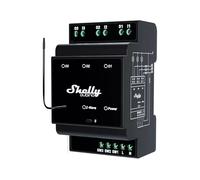 Shelly Interrupteur connecté Z-Wave Qubino Wave Pro 3 – 3 canaux, 48 A, contacts secs, rail DIN