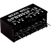 Module convertisseur CC/CC MEAN WELL DPBW03G-12 Nbr. de sorties: 2 x 125 mA 3 W 1 pc(s)