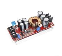 Module convertisseur DC DC Boost 1200 W Tension réglable 10 60 V Haute puissance Rouge avec dissipateur thermique en aluminium pour chargement de batterie et conduite LED