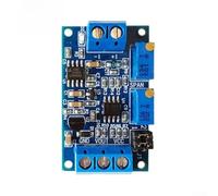 Module convertisseur de courant à tension 4-20mA vers 0-10V 5V 3.3V Convertisseur industriel à portée réglable, haute précision, pour acquisition de données PLC, boîtier en métal bleu