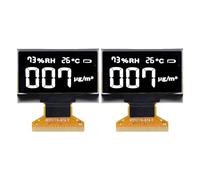 Module d’Affichage OLED 2 pièces de 1,3 Pouce, Module d’écran à Cristaux liquides avec résolution 128 x 64 et Interface 30 Broches, Module à diode électroluminescente Organique (MRA103-1 (Blanc))