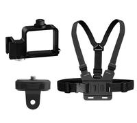Module d' pour DJI Osmo Pocket 3, Support de caméra à cardan Portable, Adaptateur, Flash Microphone Fixe(Chest Strap Set)