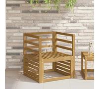 vidaXL Module d'accoudoirs 2 pcs Blanc 59 x 4 x 73 cm, Module accoudoir, Bois d'acacia Durable, mobilier d'extérieur Extensible, Accessoire Confort pour Banc de Jardin
