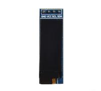 Module d'affichage 0,91" 128 x 32 avec interface IIC, écran bleu et blanc pour 3,3 V-5 V CC, petit écran LCD de rechange compatible avec Arduino (blanc)