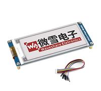 Module d'affichage à encre électronique (B), résolution 296 x 128, 3,3 V/5 V, rouge, noir, blanc, tricolore, compatible avec Raspberry Pi/Arduino/STM32 SPI, recharge complète