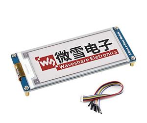 Module d'affichage à encre électronique (B), résolution 296 x 128, 3,3 V/5 V, rouge, noir, blanc, tricolore, compatible avec Raspberry Pi/Arduino/STM32 SPI, recharge complète