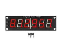 Module D'affichage de Tube Numérique à 6 Chiffres et 7 Segments Module LED D'affichage Rouge 0,56 Pouces TM1637 Module de Tube Numérique D'entraînement pour Diverses Machines et équipements
