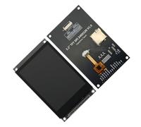 Module d'affichage IPS capacitif de 3,2 pouces, résolution 240 x 320 avec | Écran tactile, contrôleur pour bus SPI et fonctionnement 5 V/3,3 V avec fente de mémoire TF extensible, noir