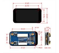 Module d'affichage LCD 1,47 pouce, écran IPS 172 x 320 pixels, avec carte d'extension et interface de communication SPI/I2C.