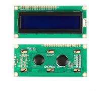 Module d'affichage LCD 16 x 2 avec interface I2C, écran de caractères 5 V pour Arduino et Raspberry Pi, rétroéclairage bleu ou jaune-vert, 80 x 36 mm (A)