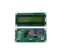 Module d'affichage LCD 1602 16 x 2 caractères bleu ou jaune-vert rétroéclairé 5 V Interface I2C pour Arduino et Raspberry Pi avec potentiomètre Contenu (D)