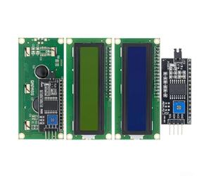 Module d'affichage LCD 1602 16 x 2 caractères I2C Bouclier LCD 5 V avec contraste réglable et rétroéclairage bleu ou jaune vert compatible avec Arduino et Raspberry for Pi (A)