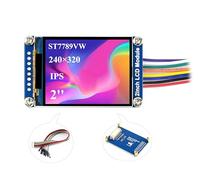 Module d'affichage LCD IPS de 2" - Résolution 240 × 320 - Écran de 2" - Contrôleur intégré RVB - Écran couleur 262 K - Rétroéclairage LED - Interface pilote SPI ST7789