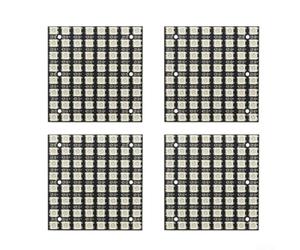 Module d'affichage LED polychrome 6,5 cm pour puce ws2812b polychrome | Résolution des points 8 x 8, puces RVB 5050, haute luminosité, fonctionnement 5 V, compatible avec Arduino