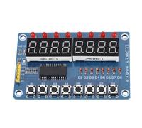 Module d'affichage numérique à tube LED avec 8 boutons, module électronique d'affichage à microcontrôleur TM1638 pour AVR Arduino ARM, LED à