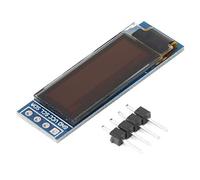 Module d'affichage OLED 0,91 Pouces Blanc Bleu 128x32, Interface IIC, Module d'affichage d'écran LCD 3.3~5V (Bleue)