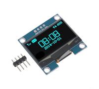 Module d'affichage OLED 1 3" pour écran I2C résolution 128 x 64 affichage texte avec prise en charge du pilote SH1106 pour de multiples utilisations électroniques (bleu)