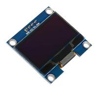 Module d'affichage OLED, 1 Module d'affichage OLED 1,3 Pouces IIC I2C Communiquer la Couleur du Texte Blanc 128X64 pour Mp3, Fonction téléphone Portable, Dispositif de santé Intelligent
