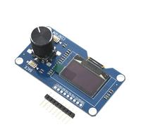 Module d'affichage OLED de 1,3 pouces et 0,96" avec encodeur rotatif EC11 intégré, interface I2C, boutons poussoirs pour projets de microcontrôleur, design PCB métallique bleu