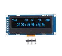 Module d'affichage OLED de 2,23 pouces, résolution 128 x 32 écran LED organique avec contrôleur SSD1305, interface I2C SPI panneau d'affichage numérique pour bricolage électronique, maison