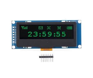Module d'affichage OLED de 2,23 pouces, résolution 128 x 32 écran LED organique avec contrôleur SSD1305, interface I2C SPI panneau d'affichage numérique pour bricolage électronique, maison