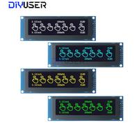 Module d'affichage OLED de 3,12 pouces SSD1322 256x64 pour STM32 Raspberry Pi, interface SPI I2C avec connecteur à broches pré-soudées Yellow
