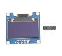Module d'affichage OLED - Résolution 128 x 64, faible consommation d'énergie, prise en charge large tension DC 3,3-5 V, écran compact de 0,96", matériau ABS durable