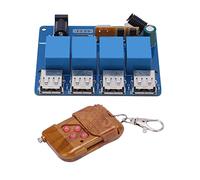 Module d'alimentation 4 canaux 5 V DC DC2.1 Type C entrée Sortie USB avec télécommande