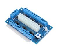 Module d'alimentation ATX 24 broches, connecteur ATX, adaptateur pour ordinateur PC, avec interrupteur de verrouillage, bornier à vis 24 A, indicateur, facile à utiliser, carte de circuit imprimé