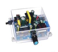 Module d'alimentation CC réglable avec affichage numérique 1,2-24 V 2 A Kit électronique DIY pour Arduino pour projets STEM Raspberry Pi Boîtier en acrylique vert (12 V pièces détachées)