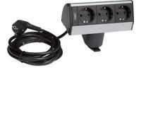 Module D'Alimentation De Bureau Hager 3 Prises Schuko Anodisé (Prise européenne) - G7067ELN