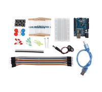 Module d'alimentation de Démarrage de Base, Fil de Raccordement Mâle à Mâle, Kit de Résistance de Planche à Pain à 400 Trous avec Câble USB, Lumières LED, Résistances pour R3