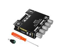 Module d'amplification 2.1 canaux de 9,6 cm - Carte d'amplificateur audio | Panneau d'ampli sans fil 5,0 A pour les amateurs, techniciens, maison, voiture et atelier