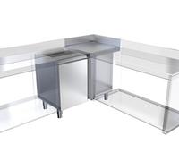 Module d'Angle 90º Gamme 700mm avec Plan de Travail à Gauche