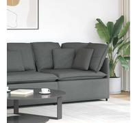 Module d'angle de canapé modulaire coussins gris foncé 100 cm vidaXL