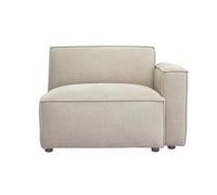 Module d'angle droit pour canapé en tissu chenille beige split