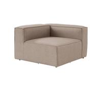 Module d'angle gauche pour canapé modulable en lin Fora 1L - Beige