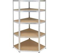 Module dangle pour étagère de stockage TOOLCRAFT KPW77 175 kg (l x H x P) 700 x 1800 x 700 mm métal, MDF galvanisé, argent bois