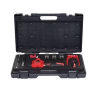 KS Tools - 122.1290 - Appareil à collet pour durite de frein - Outillage mecanique auto - Vis de force hydraulique - Utilisation sans démontage de la conduite - 16 Pièces