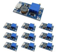 Module DC-DC Step Up 2-24V pour vers 5-28V Réglable Module DC-DC | Entrée 2-24V, sortie 5-28V, potentiomètre pour précis, interface USB, pads de soudure standards