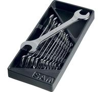 Module de 12 clés à fourches ModuloSAM - finition polie chromée brillante SAM OUTILLAGE