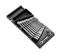 Module de 13 clés mixtes à cliquet - 8 à 19 mm + adaptateurs FACOM MOD.467BJ13PB