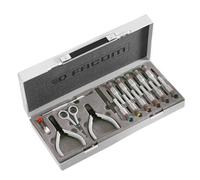 Module de 16 outils Micro-Tech série MT.J1 FACOM - Tournevis, Pinces, Ciseaux, Cutter et Brucelle - Gris