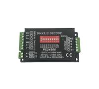 Module de bande lumineuse colorée RVB décodeur DMX512, ingénierie d'éclairage de scène, sous-contrôleur LED PX24506