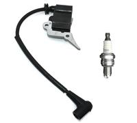 Module de bobine d'allumage 582618201 avec bougie CMR6H compatible tronçonneuse à essence McCulloch CS35 CS35S