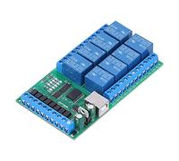Module de boucliers de Relais Carte de Relais USB multifonctionnelle à 8 canaux avec Commandes AT pour la domotique et Les systèmes de contrôle industriels Tension de