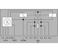Module de bougies de préchauffage capable à l'incandescence résiduelle HELLA
