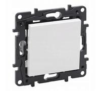 Module de bouton blanc NILOE STEP 1X 1Z Bornes à ressort 6A 250V 863109